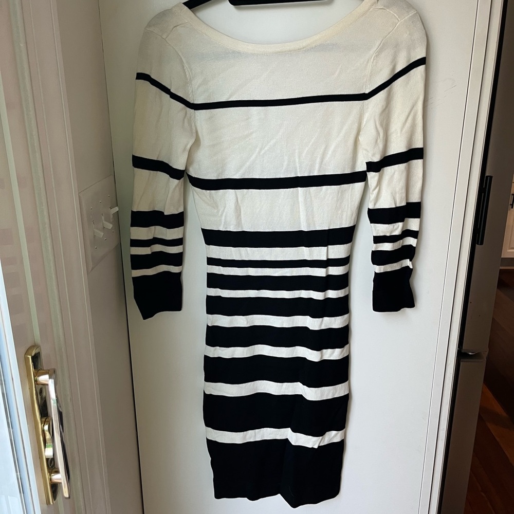 Dynamite black and white striped dress